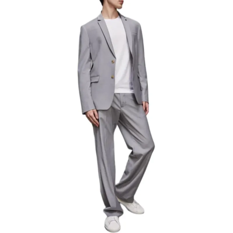 Patrizia Pepe SS25 Casual Pants Men's Gray-3