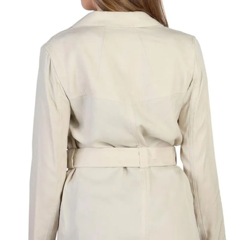 ARMANI JEANS FW22 Business Suit Coat Women's Beige-4