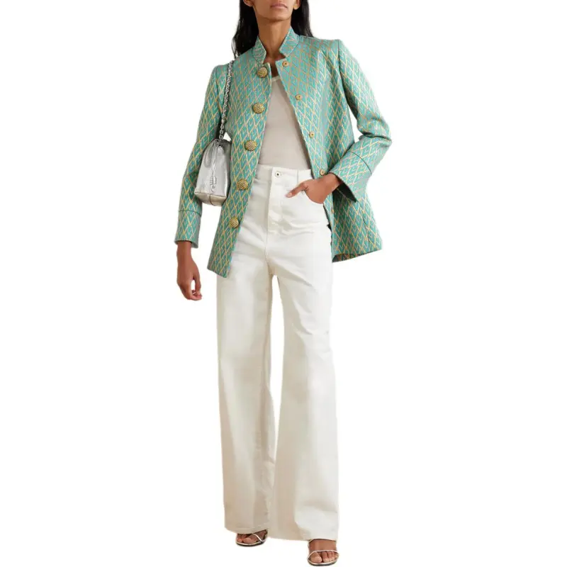 Valentino Jackets & Coats Women's Green-4