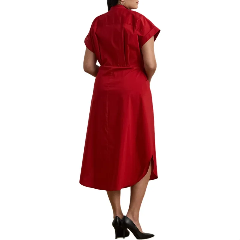 LAUREN RALPH LAUREN Short Sleeved Dress Women's Red-2