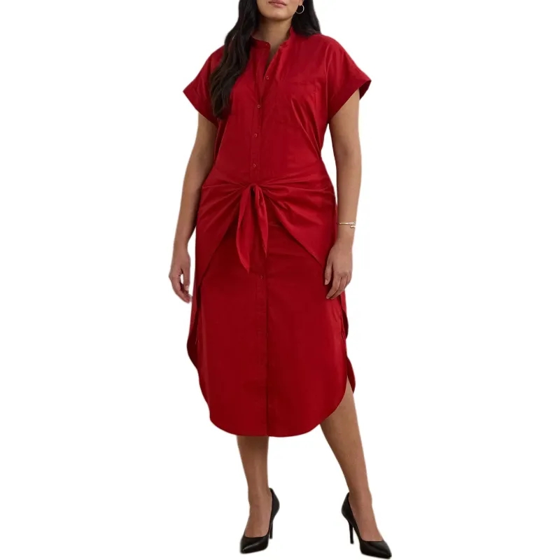 LAUREN RALPH LAUREN Short Sleeved Dress Women's Red-1