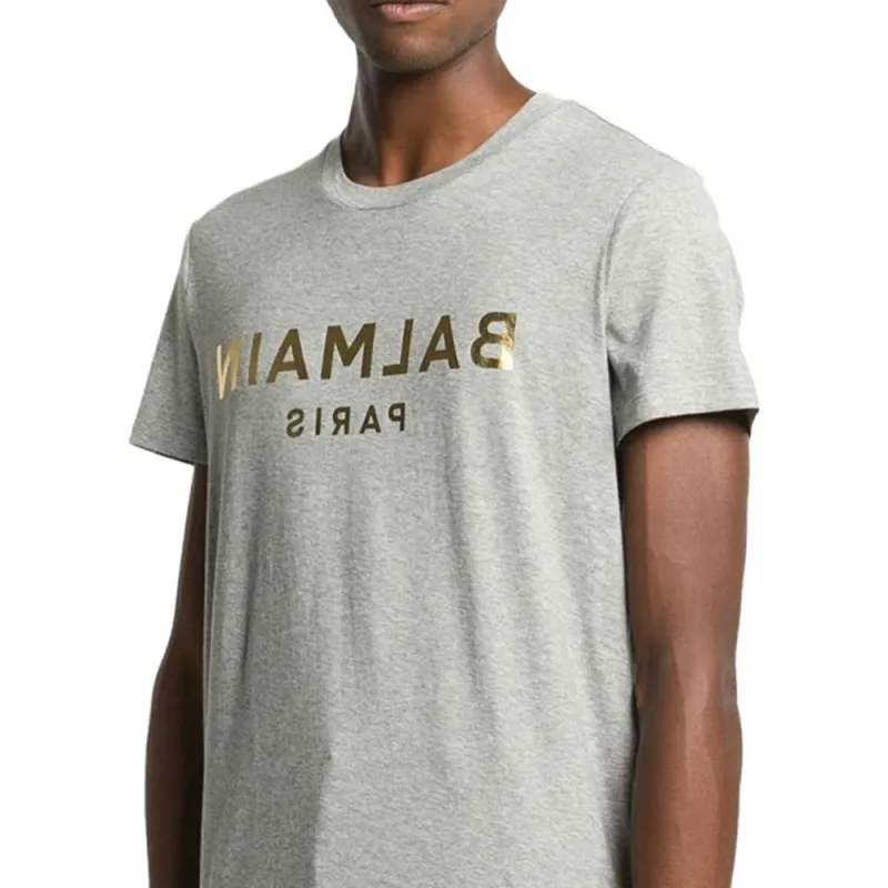 BALMAIN SS23 T Shirt Men's Gray-4