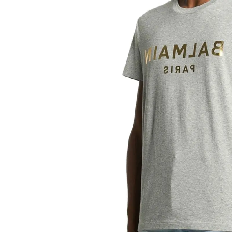 BALMAIN SS23 T Shirt Men's Gray-5