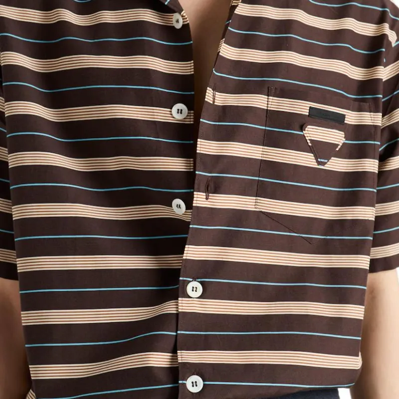 PRADA Shirts Men Dark Brown-5