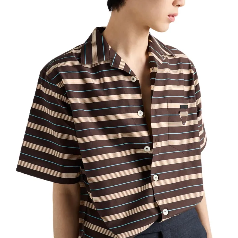 PRADA Shirts Men Dark Brown-4