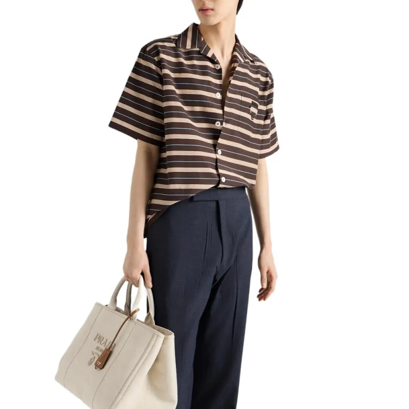 PRADA Shirts Men Dark Brown-1