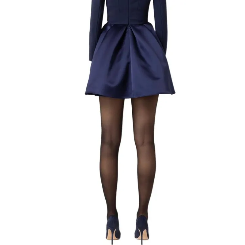Elisabetta Franchi Long-Sleeved Dresses Women's Marine Blue-3