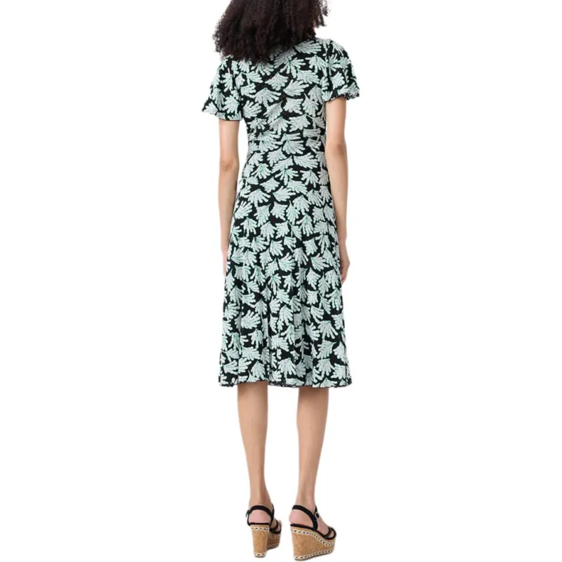 Diane Von Furstenberg FW25 Short Sleeved Dress Women's Green-3