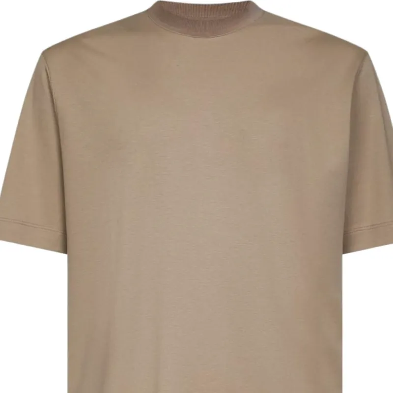Ermenegildo Zegna T Shirts Men Taupe-2