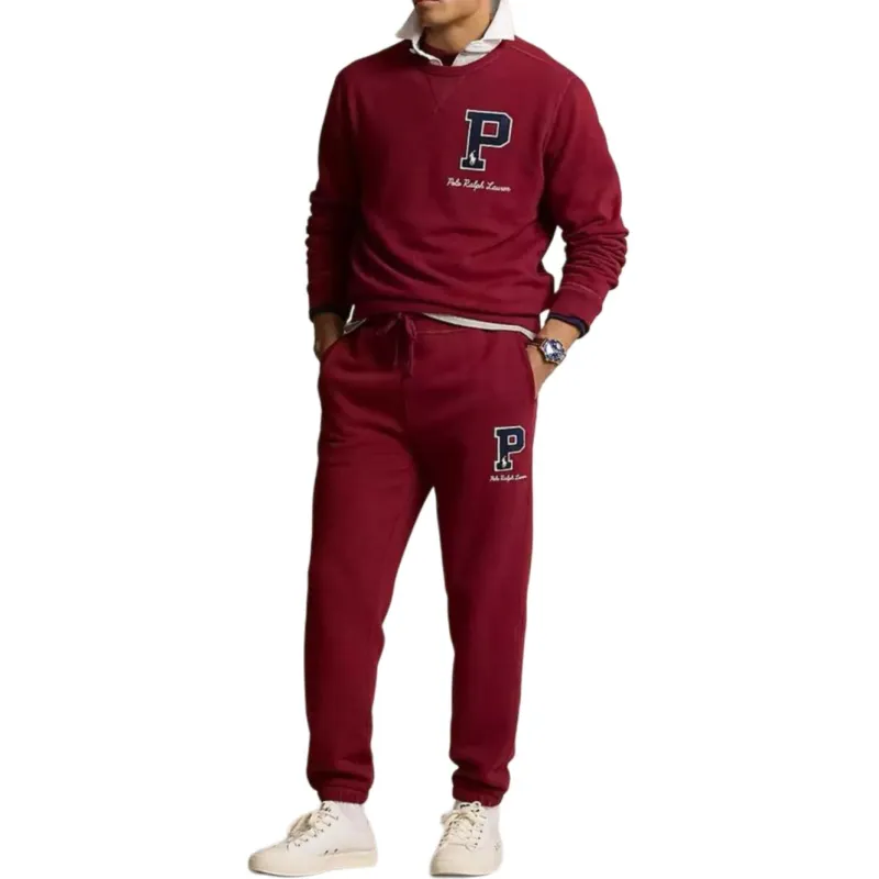 Polo Ralph Lauren Knitted Sweatpants Men's Burgundy-2