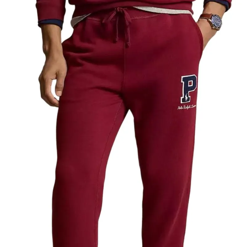 Polo Ralph Lauren Knitted Sweatpants Men's Burgundy-3