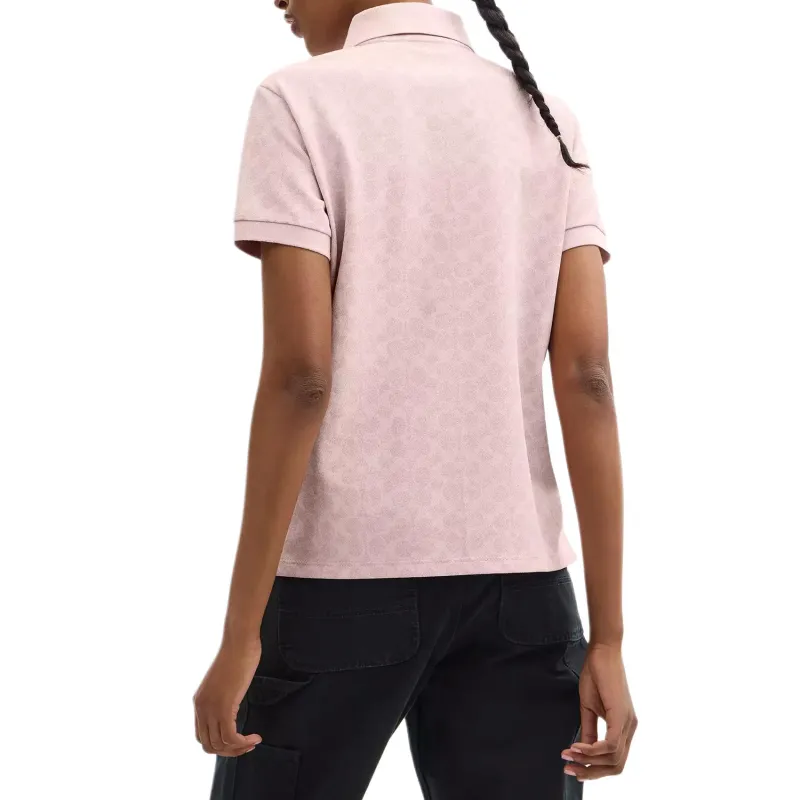 COACH SS25 Polo Shirt Women's Pink-2