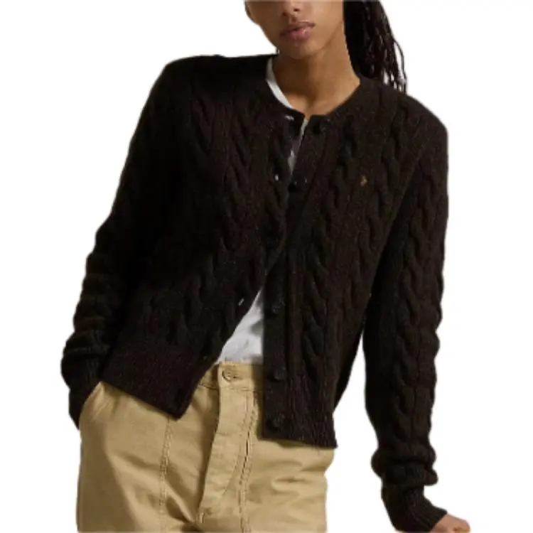 Polo Ralph Lauren Pony Embroidered Cable Knit Cardigan-3