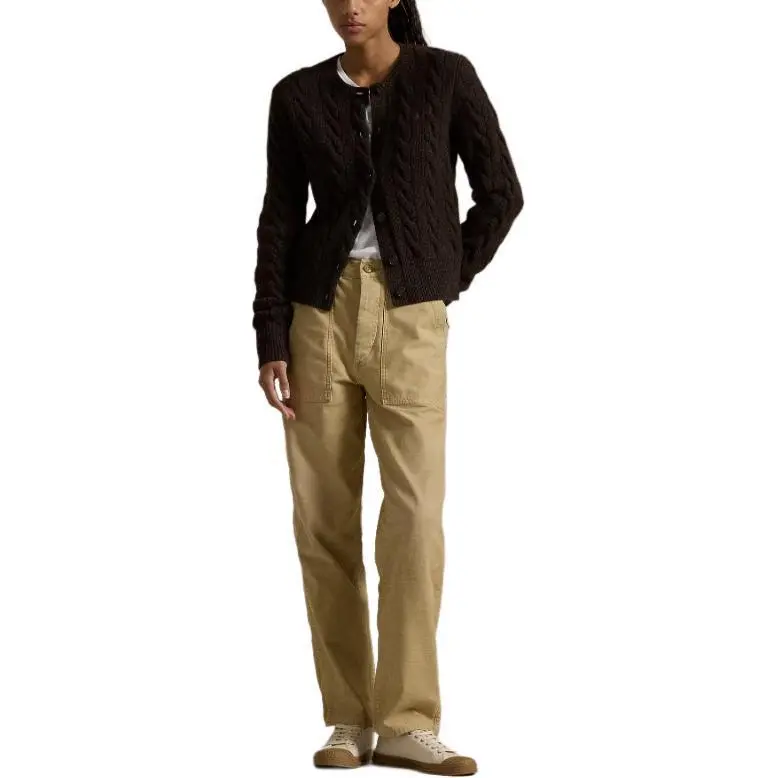 Polo Ralph Lauren Pony Embroidered Cable Knit Cardigan-1