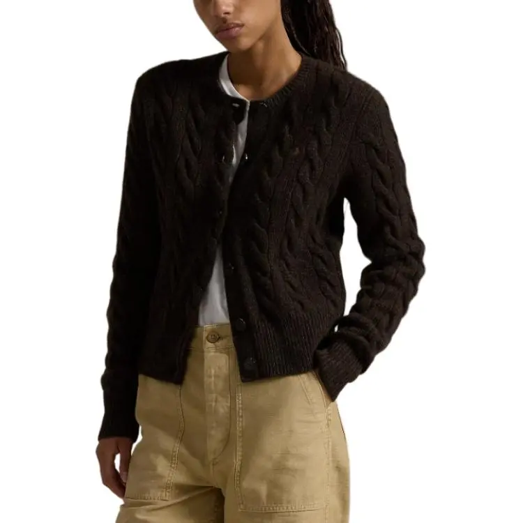 Polo Ralph Lauren Pony Embroidered Cable Knit Cardigan-4