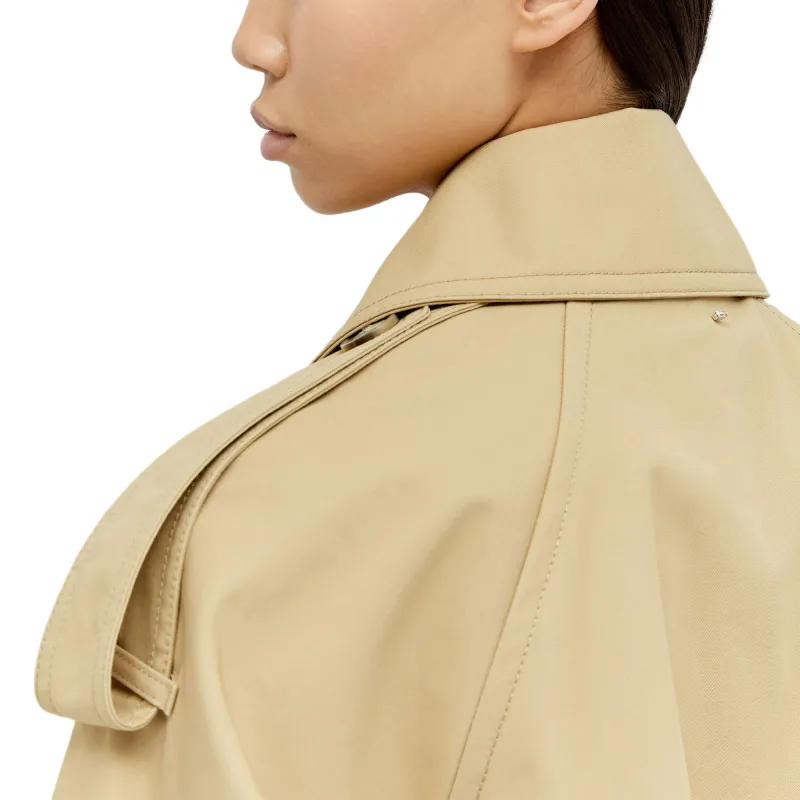 SportMax Ricamo Double Breasted Belted Trench Coat-7