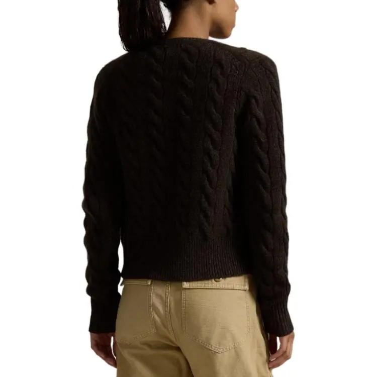 Polo Ralph Lauren Pony Embroidered Cable Knit Cardigan-2
