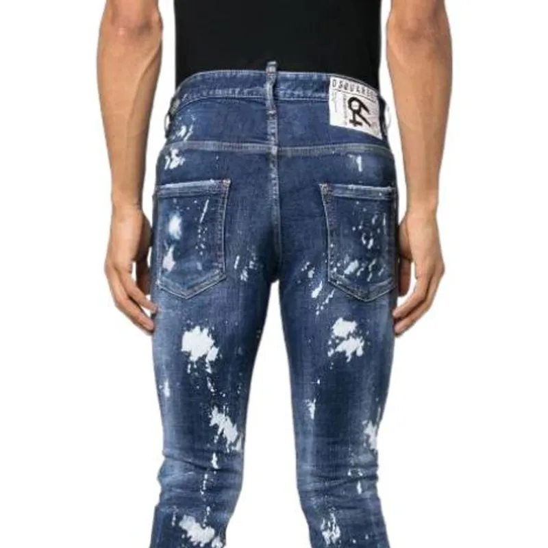 DSQUARED 2 Paint Splatter Effect Distressed Jeans-5