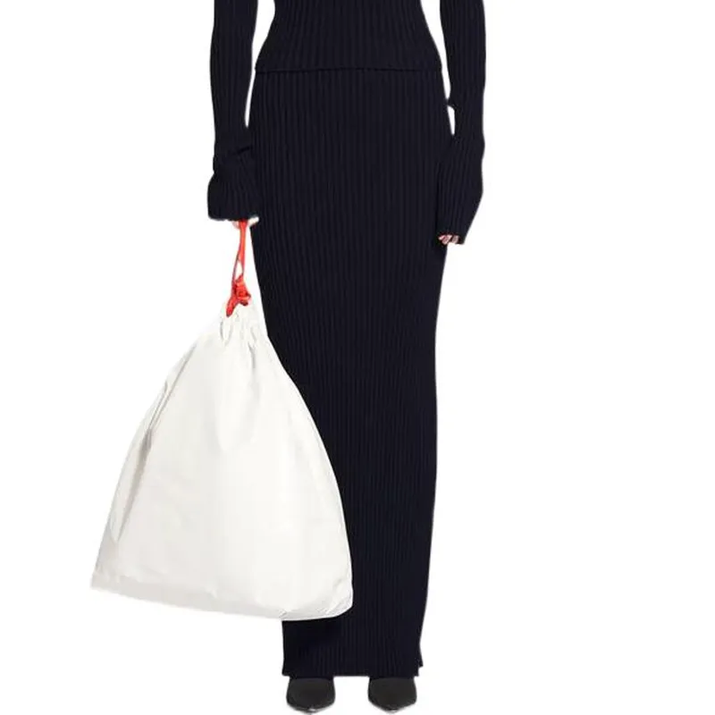 Balenciaga SS22 Knit Long Skirts Slim Fit Women's Black-2