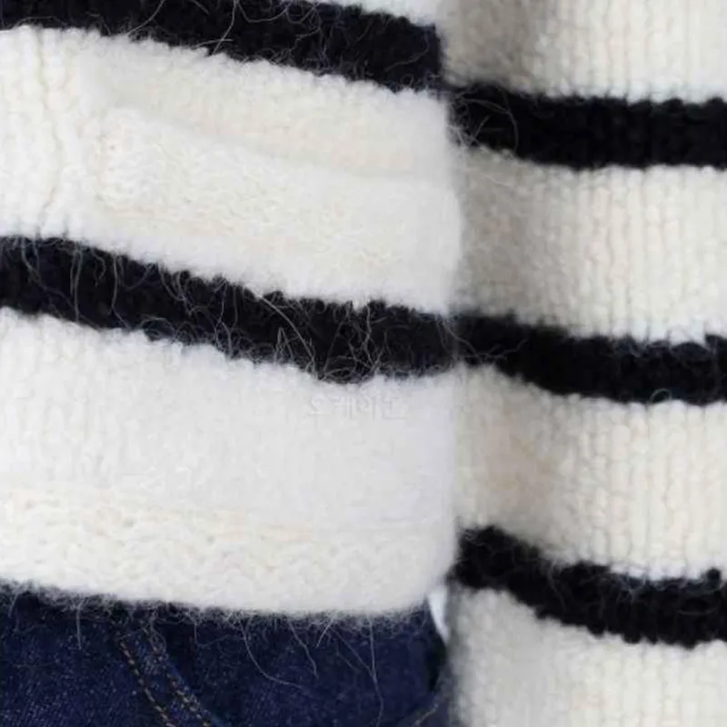 CELINE Marinière Cardigan Jacket In Wool-5