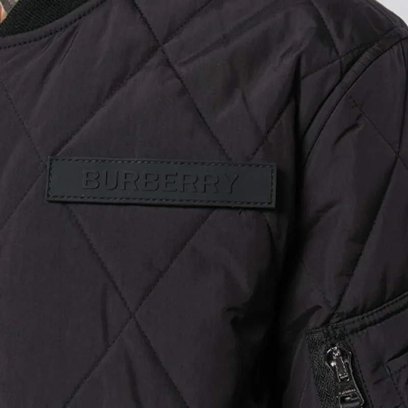 Burberry Puffer Jacket Men's Black-4