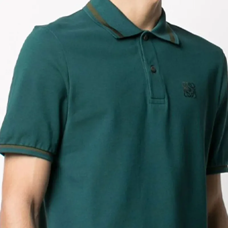 LOEWE Polo Shirt Men's Dark Green-5