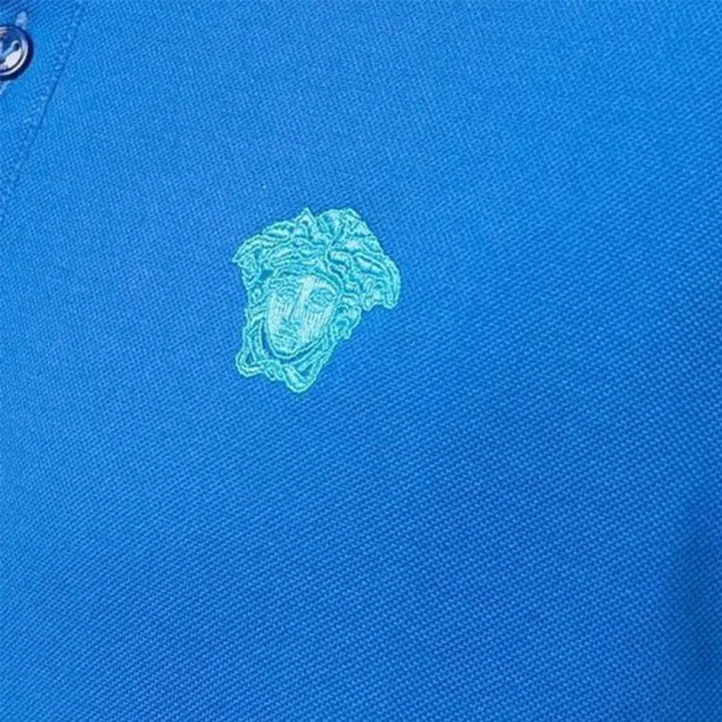 VERSACE VERSACE SS22 Polo Shirt Men's Blue-4