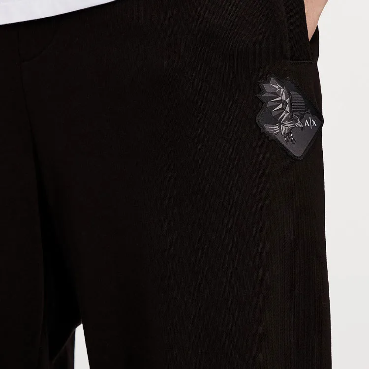 ARMANI EXCHANGEAE Knitted Sports Pants Men's Black-4
