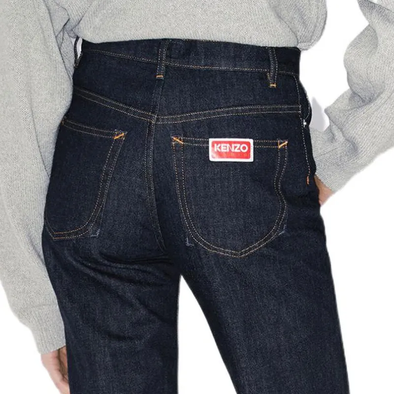 KENZO SS23 Jeans Women's Dark Blue-6
