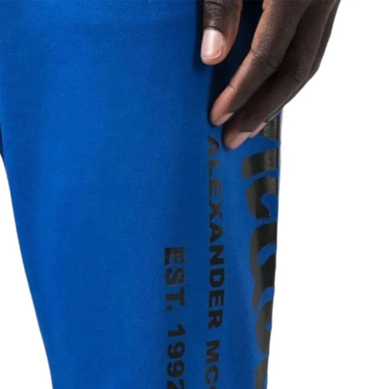 Alexander McQueen FW22 Knitted Sports Pants Men's Royal Blue-6