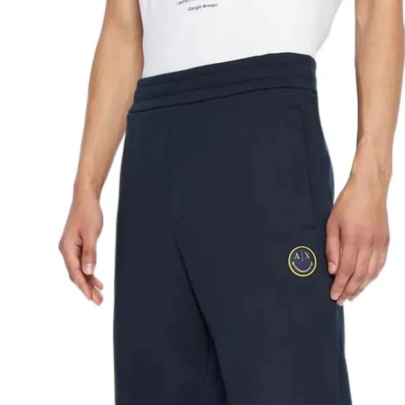 ARMANI EXCHANGEAE FW22 Knitted Sweatpants Men's Marine Blue-4