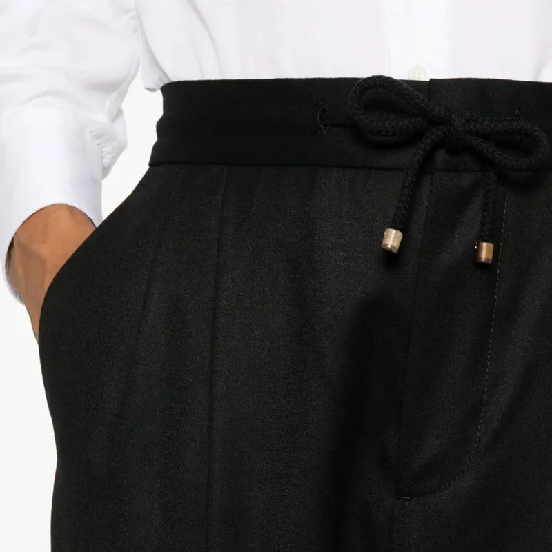 Brunello Cucinelli Pleated Tapered Leg Trousers-4