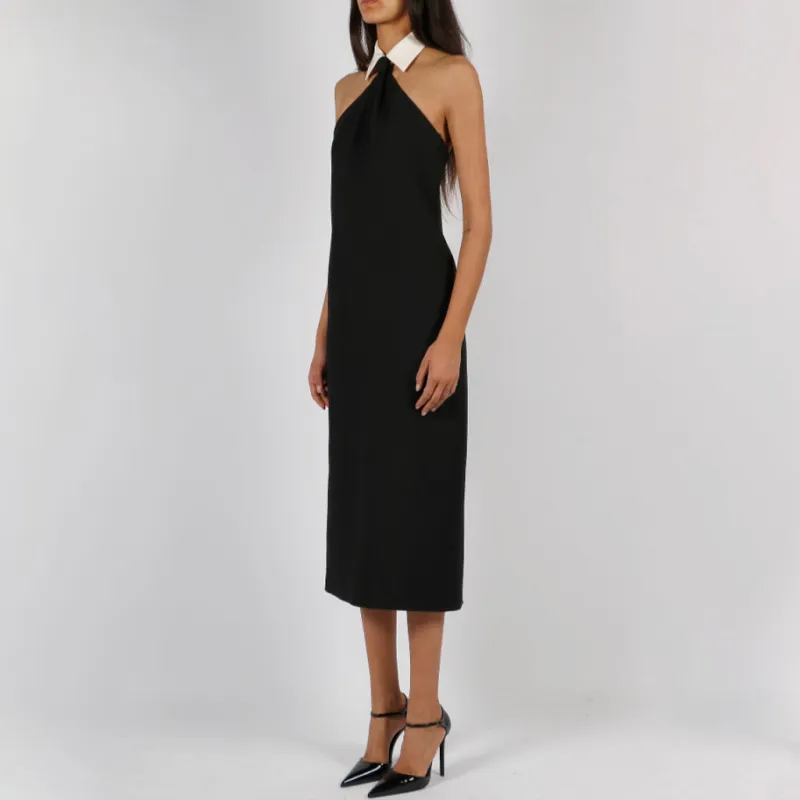 Valentino Open Back Sleeveless Midi Dress-1