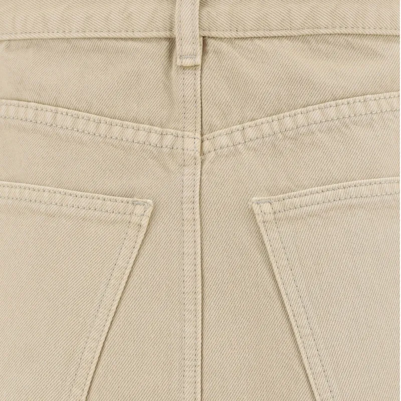 TORY BURCH Deconstructed Denim Midi Skirt-5
