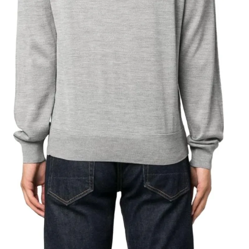 TOM FORD Long Sleeved Knitted Polo Shirt-6