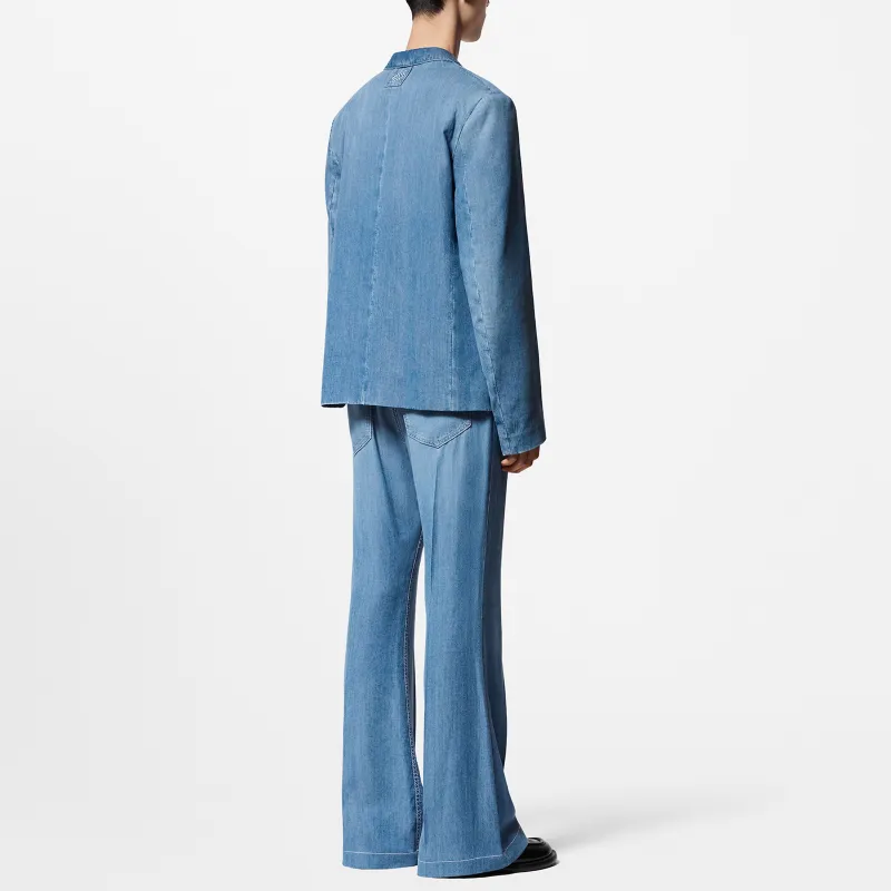 LOUIS VUITTON SS24 Casual Pants Men's Blue-3