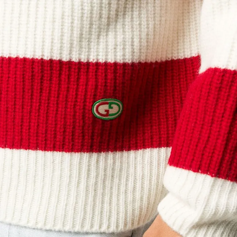GUCCI FW21 Sweater Men's White Red-4