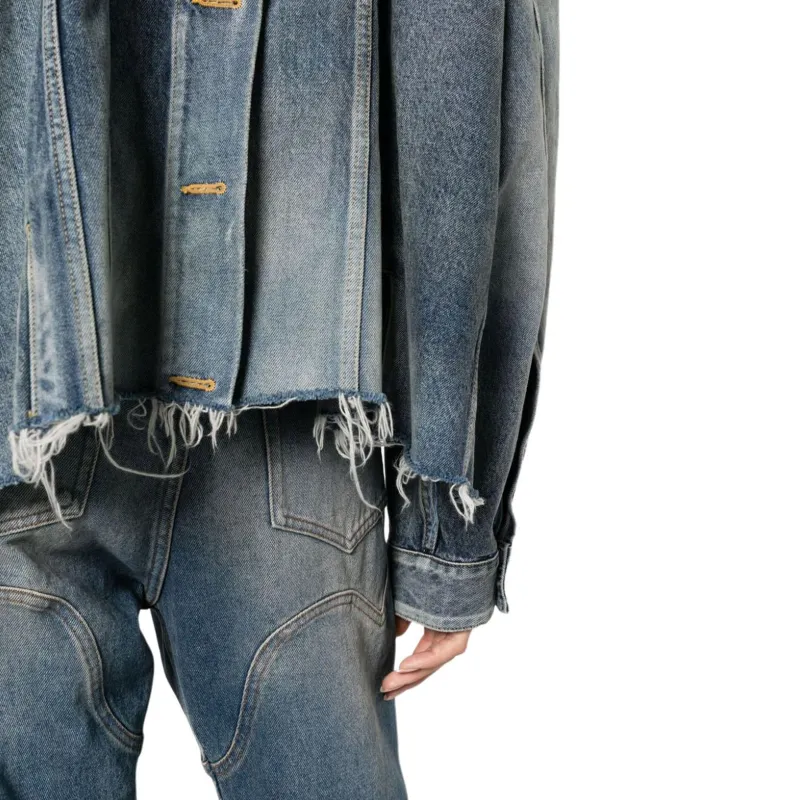 Balenciaga Deconstructed Panelled Denim Jacket-6
