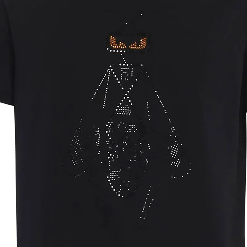 FENDI T Shirts Men Black-5