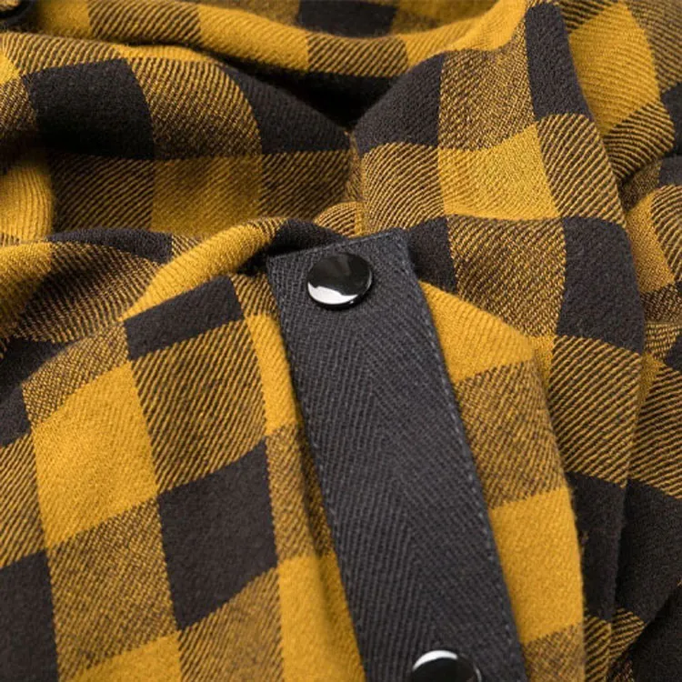 KENZO W21 Long-Sleeved Dresses Women's Yellow Black-6