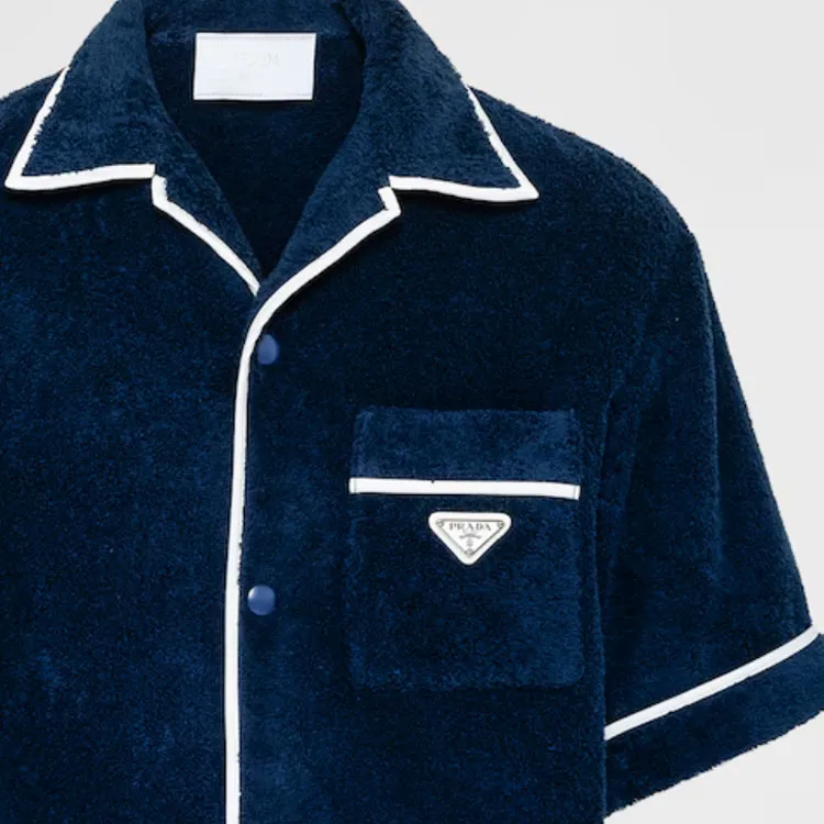 PRADA SS24 Shirt Men's Marine Blue-5