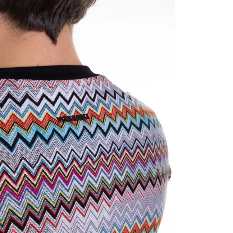 MISSONI Zig Zag Pattern Crewneck T Shirt-4