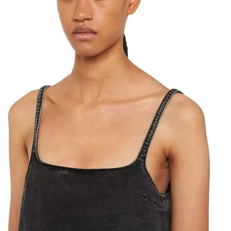 MIU MIU SS23 Slip Dresses Women's Black-4