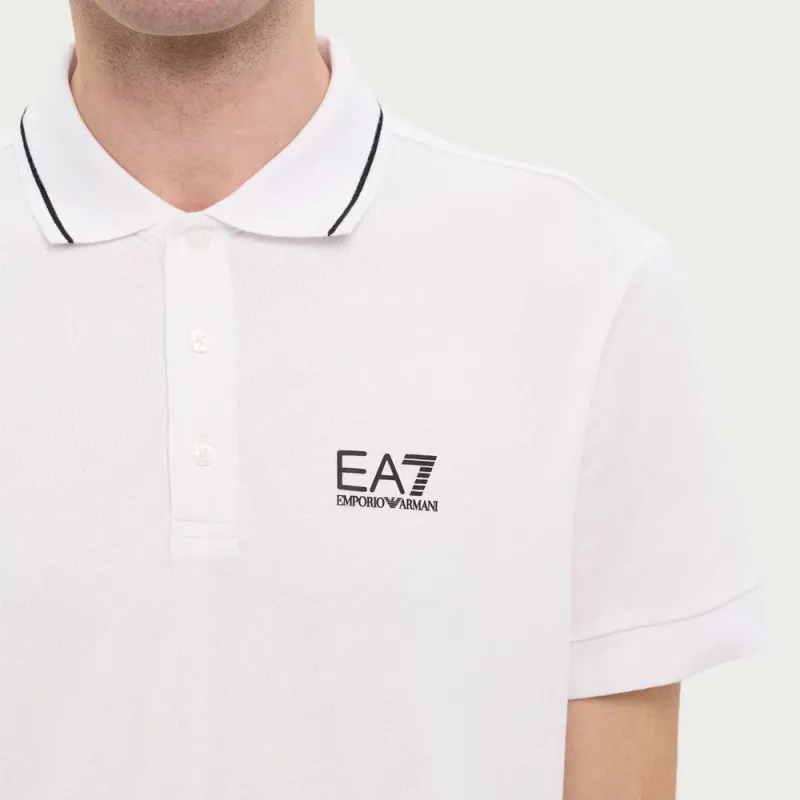 EMPORIO ARMANI Logo Printed Short Sleeved Polo Shirt-5