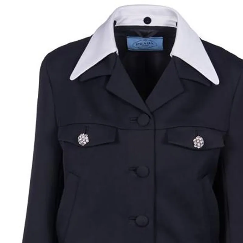 PRADA Embellished Button Up Bomber Jacket-6