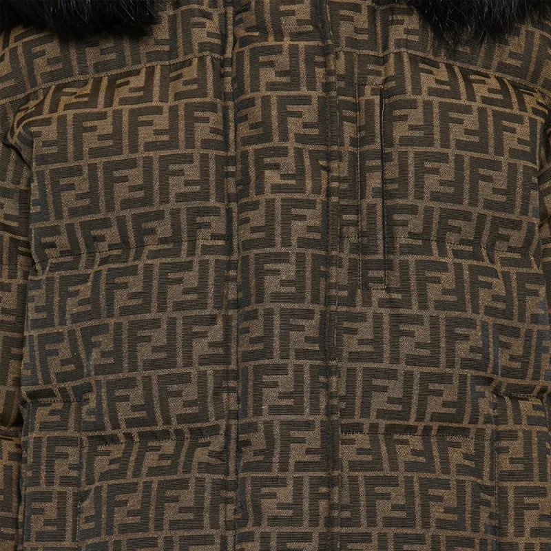 FENDI FW21 Down Jacket Women's Brown-7