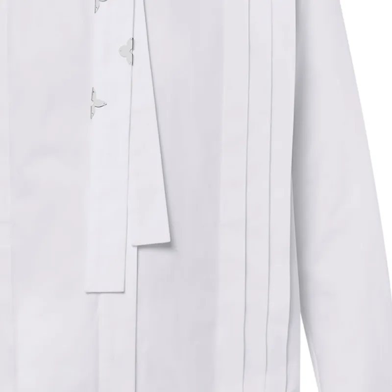 LOUIS VUITTON Pleat Detail Lavallière Blouse-3