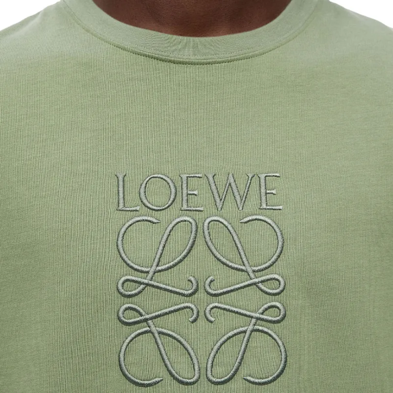 LOEWE T Shirt Men's Khaki Green-4
