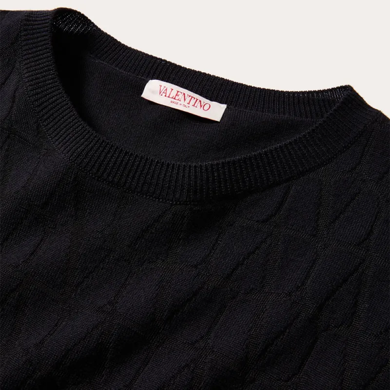 Valentino Toile Iconographe Jacquard Knit Jumper-5
