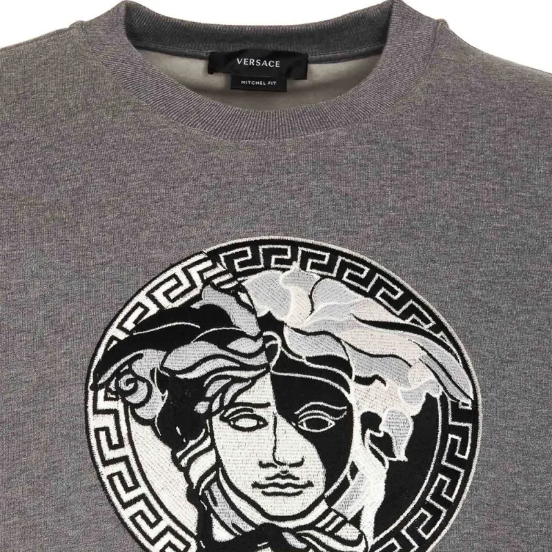 VERSACE FW22 Sweatshirt Men's Gray-2